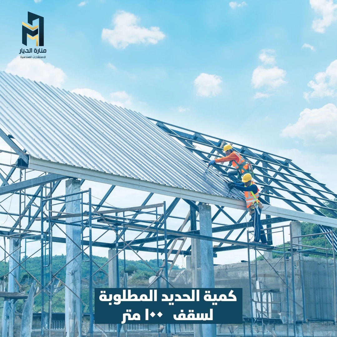 Read more about the article كمية الحديد المطلوبة لسقف 100 متر